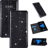 Voor Samsung Galaxy Note 9 ultradunne glitter magnetische horizontale flip lederen tas met houder en kaartsleuven (zwart)