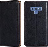 Voor Samsung Galaxy Note9 PU + TPU Gloss Oil Effen Kleur Magnetische Horizontale Flip Leren Case met Houder & Kaartsleuf & Portemonnee (Zwart)