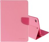 GOOSPERY FANCY DIARY Horizontale leren flip-hoes voor iPad Mini (2019), met houder en kaartsleuven en portemonnee (roze)
