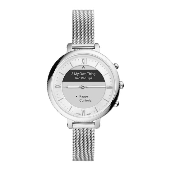 Fossil Monroe Hybrid FTW7040 Smartwatch Dames - 38 mm - Zilver | bol.com