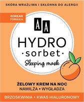 Aa - Hydro Sorbet Korean Formula Sleeping Mask Gel Cremation For The Night 50Ml