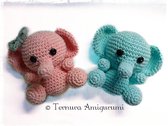 Crochet pattern of baby elephant