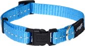 Rogz for dogs nitelife halsband turquoise - 11 mmx20-32 cm - 1 stuks