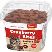 Sanal cat cranberry & chickenbites cup - 75 gr - 1 stuks