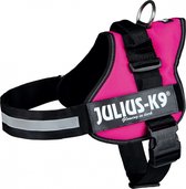 Julius k9 power-harnas / tuig voor labels fuchsia - maat 1/66-85 cm - 1 stuks