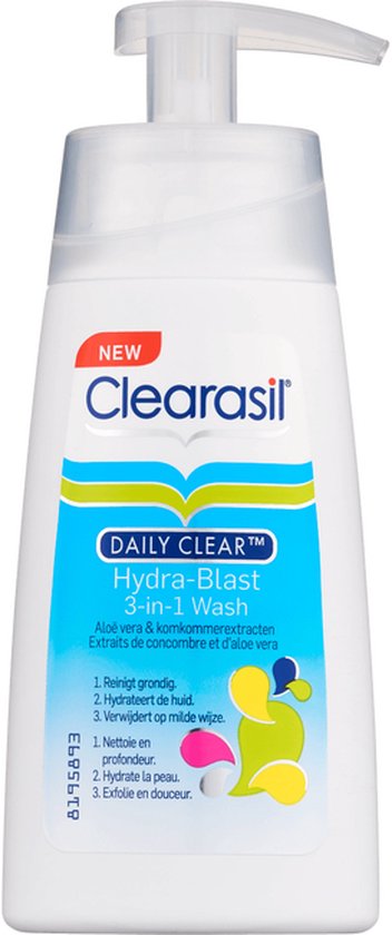 Clearasil - Daily Clear - 3in1 Wash - Reinigingslotion - 2 x 150 ml - Clearasil