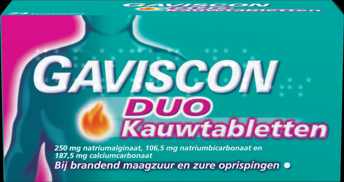 Goedkoopste Gaviscon DUO - Maagzuurremmer - 24 Kauwtabletten