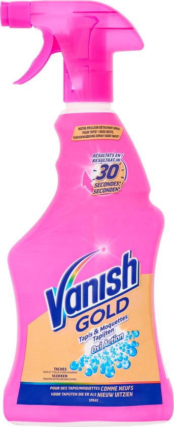Vanish Oxi Action Gold Spray Détachant Tapis - 500 ml x6 | bol.com