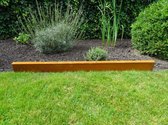 Tuinkant opsluiting Cortenstaal enkele gezette rand 15 cm hoog (4 stuks per verpakking)