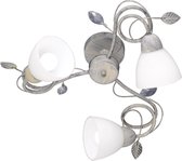 LED Plafondlamp - Plafondverlichting - Iona Trada - E14 Fitting - 3-lichts - Rond - Antiek Grijs - Aluminium