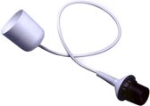 LED Hanglamp - Hangverlichting - Nitron Ponton - E27 Fitting - 1-lichts - Rond - Mat Wit - Kunststof