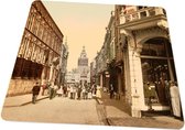 Oud Stadsgezicht Nijmegen - Stadhuis en Grote Markt - Oude Foto Print op Muismat 22x20cm