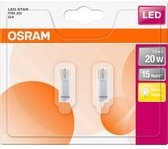 OSRAM LED Star Pin 20 MULTIPACK 2x Capsule - 1.8W G4 Warm Wit 2700K | Vervangt 20W