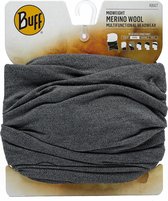 Buff Midweight Merino Wool Sjaal Grijs - Maat ONESIZE