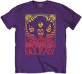 Kiss - Gradient Group Heren T-shirt - XL - Paars