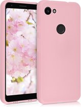 kwmobile telefoonhoesje voor Google Pixel 3a XL - Hoesje voor smartphone - Back cover in mat roségoud