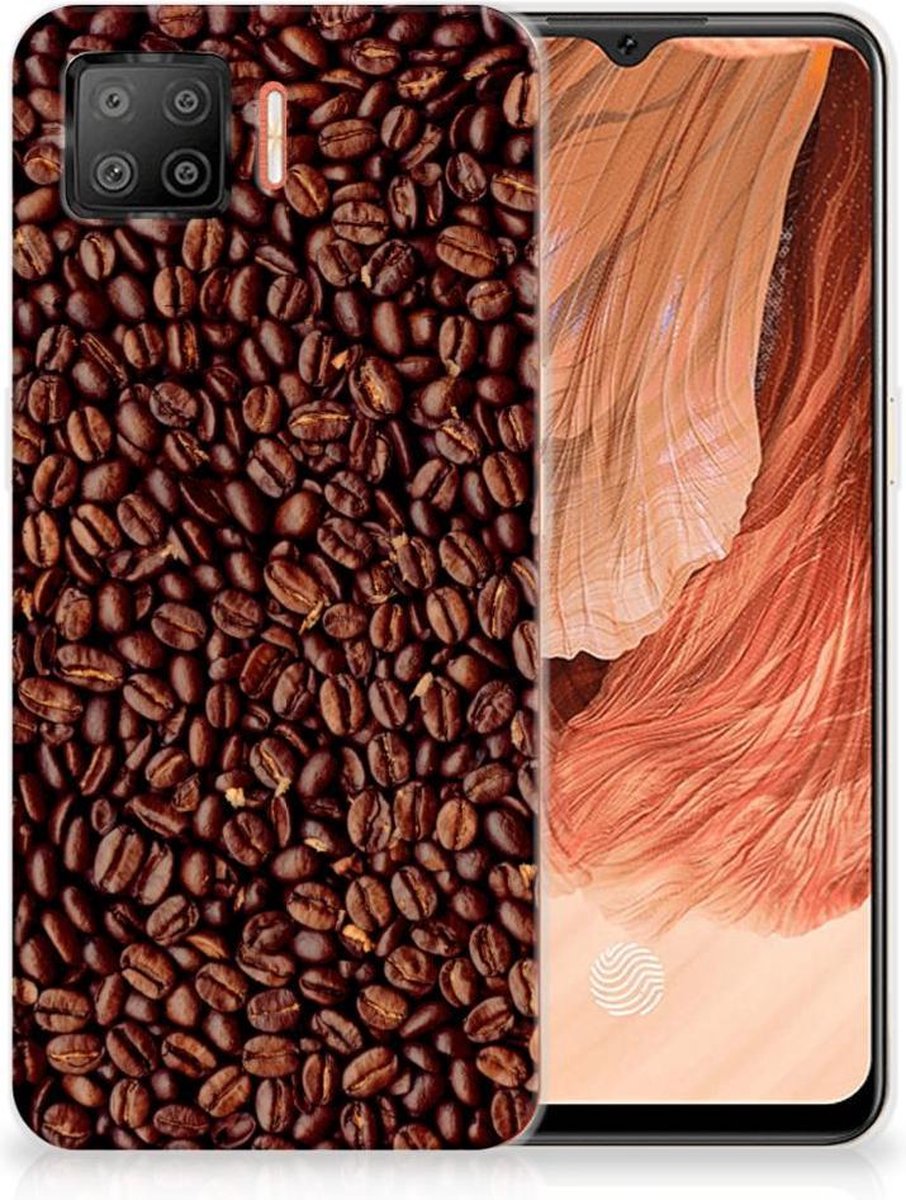OPPO A73 4G Siliconen Case Koffiebonen