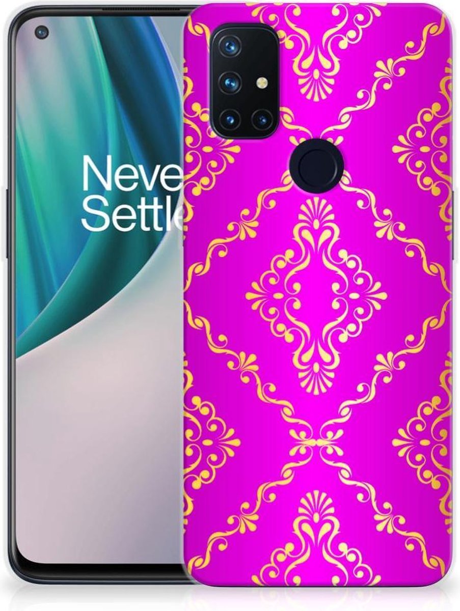 Siliconen Hoesje OnePlus Nord N10 5G Barok Roze