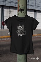 Crane Mask Gerard Leung Zwart T-Shirt - Brack Metal - Grunge Metal - Digital Artist - Unisex Maat M