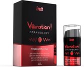 Vibration! Strawberry Tintelende Gel - Rood - Drogist - Voor Hem - Drogisterij - Stimulerende gel