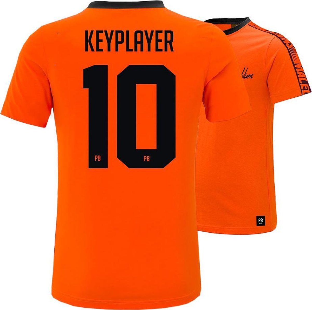 PB x Malelions - 10. Keyplayer Maat L Oranje T-shirt EK voetbal 2021 Heren en dames