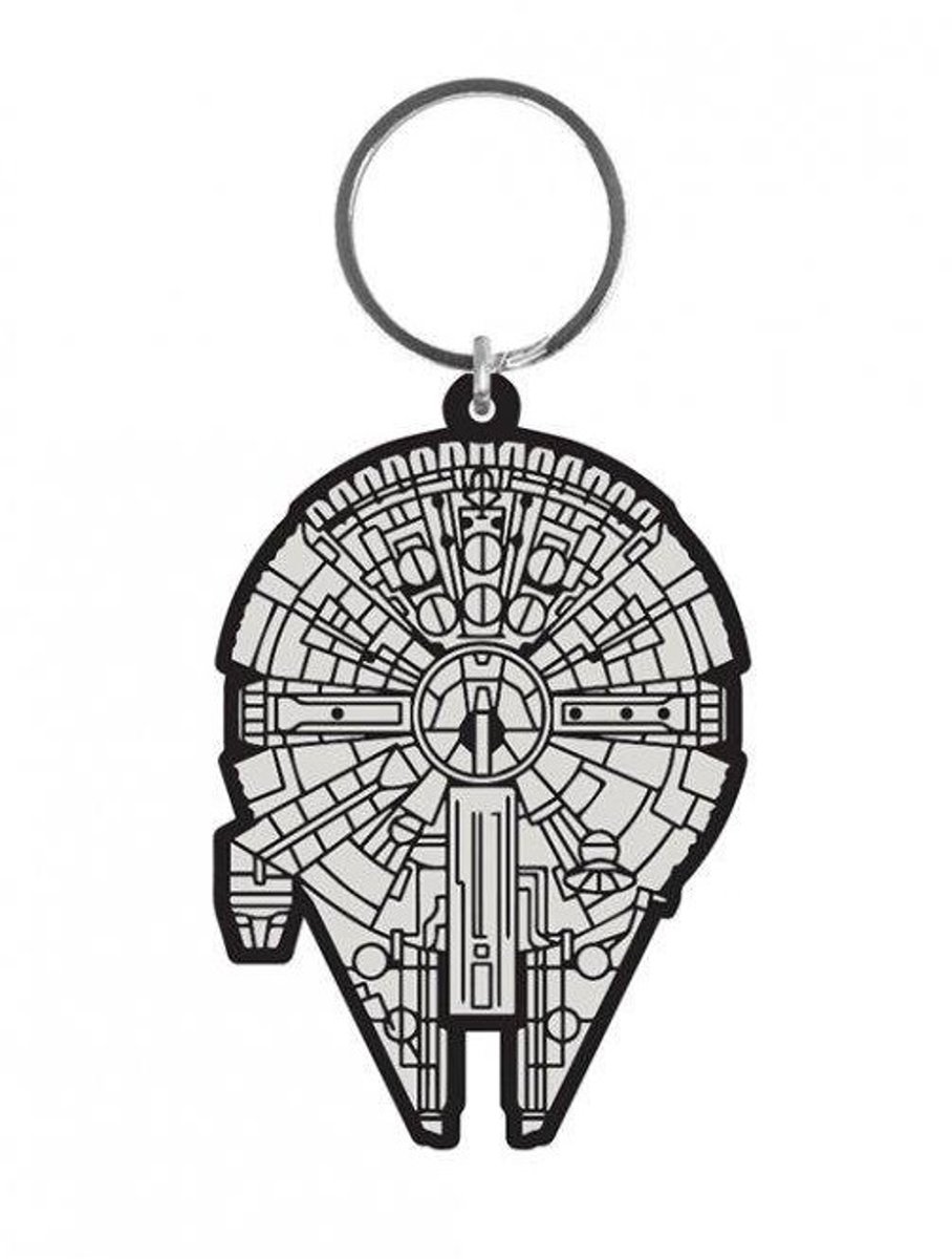 STAR WARS - Rubber Keyring - Millenium Falcon 6 Cm