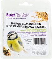 Suet to go energie blok insecten - 10x10 cm 320 gr - 1 stuks