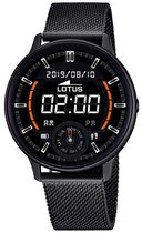Lotus 50016/1 Smartime Smartwatch - polshorloge - staal/kunststof -zwart - mm