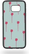 Pink paint splashes Telefoonhoesje - Samsung Galaxy S7 Edge