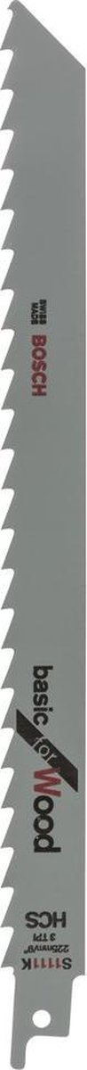 Bosch - Reciprozaagblad S 1111 K Basic for Wood - 2 stuks