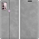 Motorola Moto G30 Portemonnee Hoesje Grijs - Cacious (Wallet Serie)