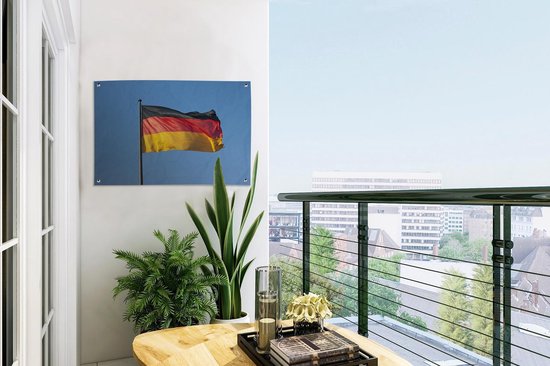 Photo du drapeau allemand affiche de jardin 60x40 cm - petit - Toile de jardin / Toile d'extérieur / Peintures d'extérieur (décoration de jardin)