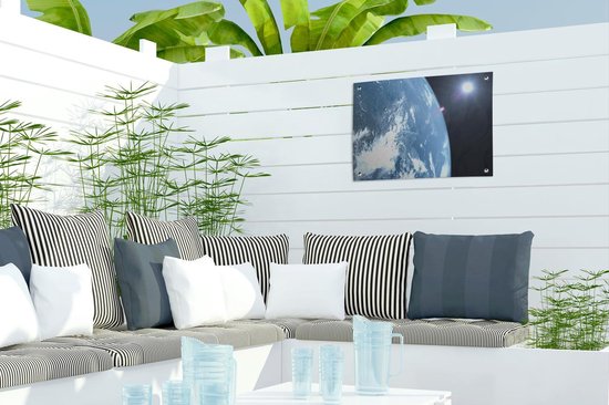 Affiche de jardin Earth of the Solar System Toile en vrac 40x30 cm - petit - Toile de jardin / Toile d'extérieur / Peintures pour l'extérieur (décoration de jardin)