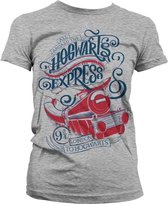 Harry Potter Dames Tshirt -XL- All Aboard The Hogwarts Express Grijs
