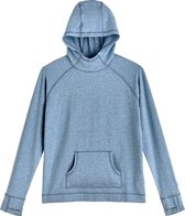Coolibar - UV-werende Hoodie voor kinderen - LumaLeo - Lichtblauw - maat XS (98-104cm)
