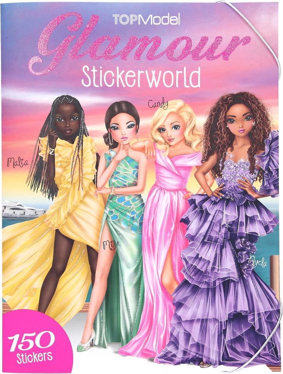 Top Model Glamour Stickerworld Sticker Album Scrapbook Book