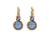 Camps & Camps Oorbel goud-1D559SB Sky Blue
