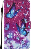 Apple iPhone 12 Mini Hoesje - Mobigear - Design Serie - Kunstlederen Bookcase - Butterfly - Hoesje Geschikt Voor Apple iPhone 12 Mini