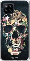 Casetastic Samsung Galaxy A42 (2020) 5G Hoesje - Softcover Hoesje met Design - Vintage Skull Print