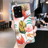 Voor Galaxy S20 Plus Smooth Flower Series IMD TPU Case (Strelitzia KF5)