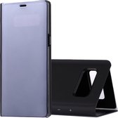 Voor Galaxy Note 8 Galvaniseren Spiegel Horizontaal Flip Leren Case met Sleep / Wake-up & Holder Function (Zwart)