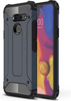 Magic Armor TPU + PC Combinatie Case voor LG G8 ThinQ (Navy Blue)