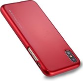 GOOSPERY MERCURY i JELLY voor iPhone X / XS Metaal en olieverf Soft TPU beschermende achterkant van de behuizing (rood)