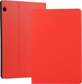 Universal Spring Texture TPU beschermhoes voor Huawei MediaPad T5, met houder (rood)