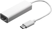 Type-C USB 3.1 Hoge snelheid Ethernet Adapter voor MacBook 12 inch / Chromebook Pixel 2015, Lengte: 10cm wit