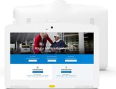 HSD1342 wandgemonteerde tablet-pc, 13,3 inch, 2 GB + 16 GB, Android 8.1 RK3288 Quad Core Cortex A17 tot 1,8 GHz, ondersteuning voor Bluetooth / WiFi / RJ45 / OTG (wit)