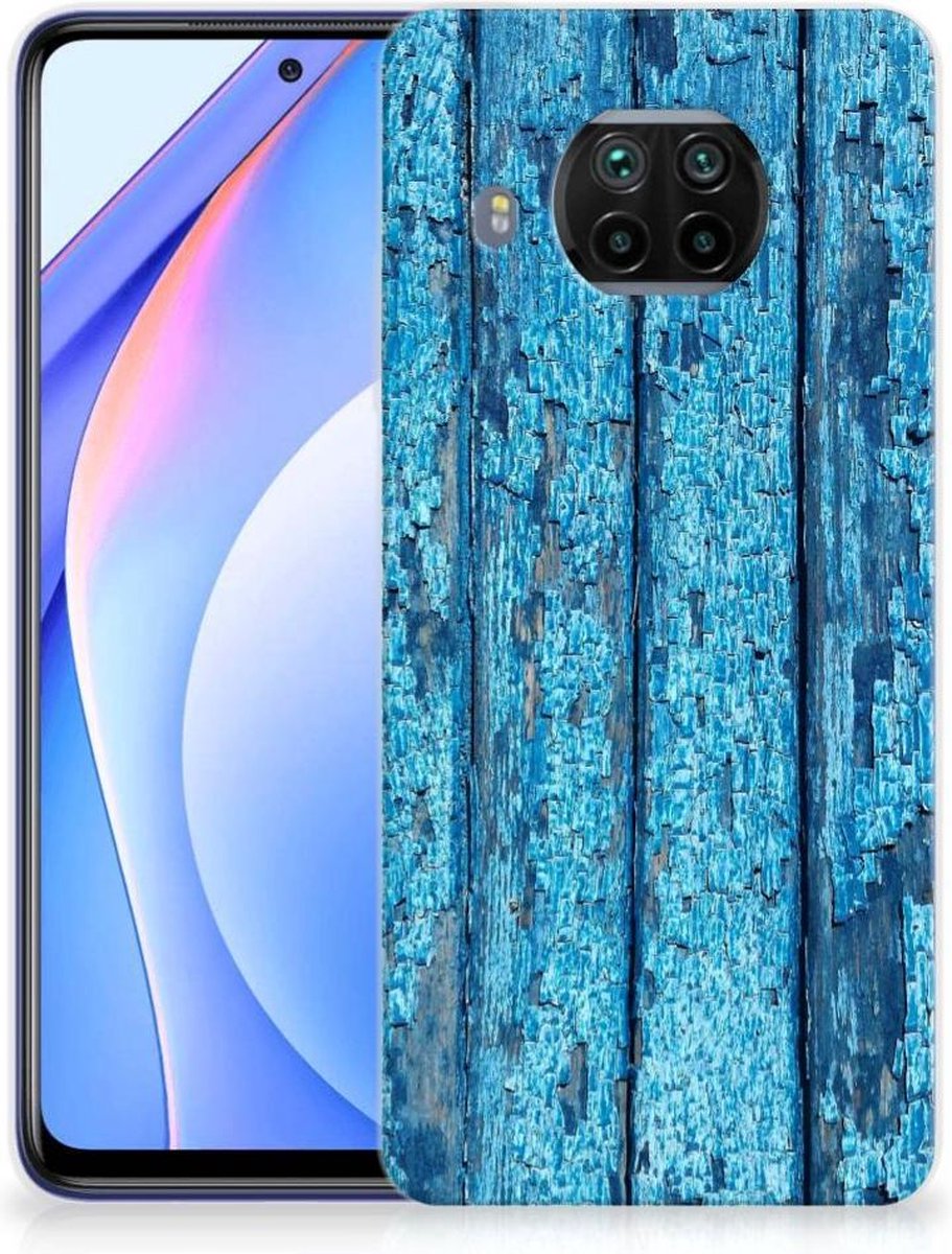 Xiaomi Mi 10T Lite Bumper Hoesje Wood Blue