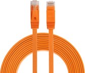 3 m CAT6 ultradunne platte Ethernet-netwerk LAN-kabel, patchkabel RJ45 (oranje)