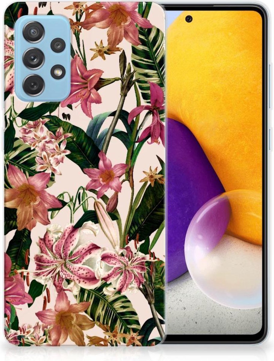 Samsung Galaxy A72 TPU Case Flowers