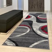Tapiso Dream Carpet Runner Salon Chambre Rouge Design Abstrait Intérieur Atmosphère de vie Durable Eyecatcher Haute Qualité Taille - 100 x 300 cm